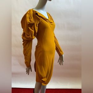Vivienne Westwood RED LABEL DRESS AW15 NEW IT 40 Mustard